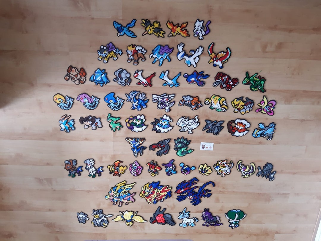 Onyx Evolution Pokémon Perler Fuse Bead Pixel Art Sprite 