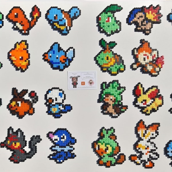 Pokémon - Starters (Perler-kralen)