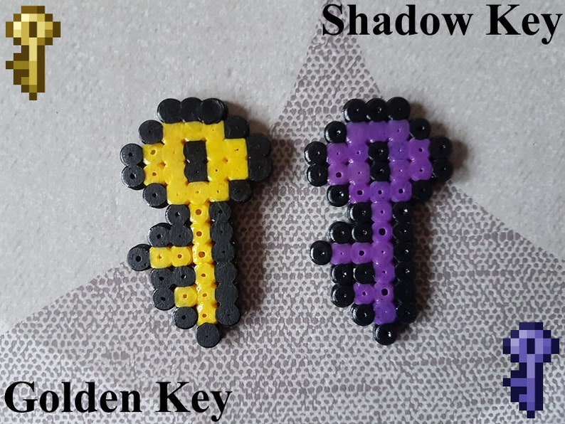 Terraria Keys Perler Beads Etsy