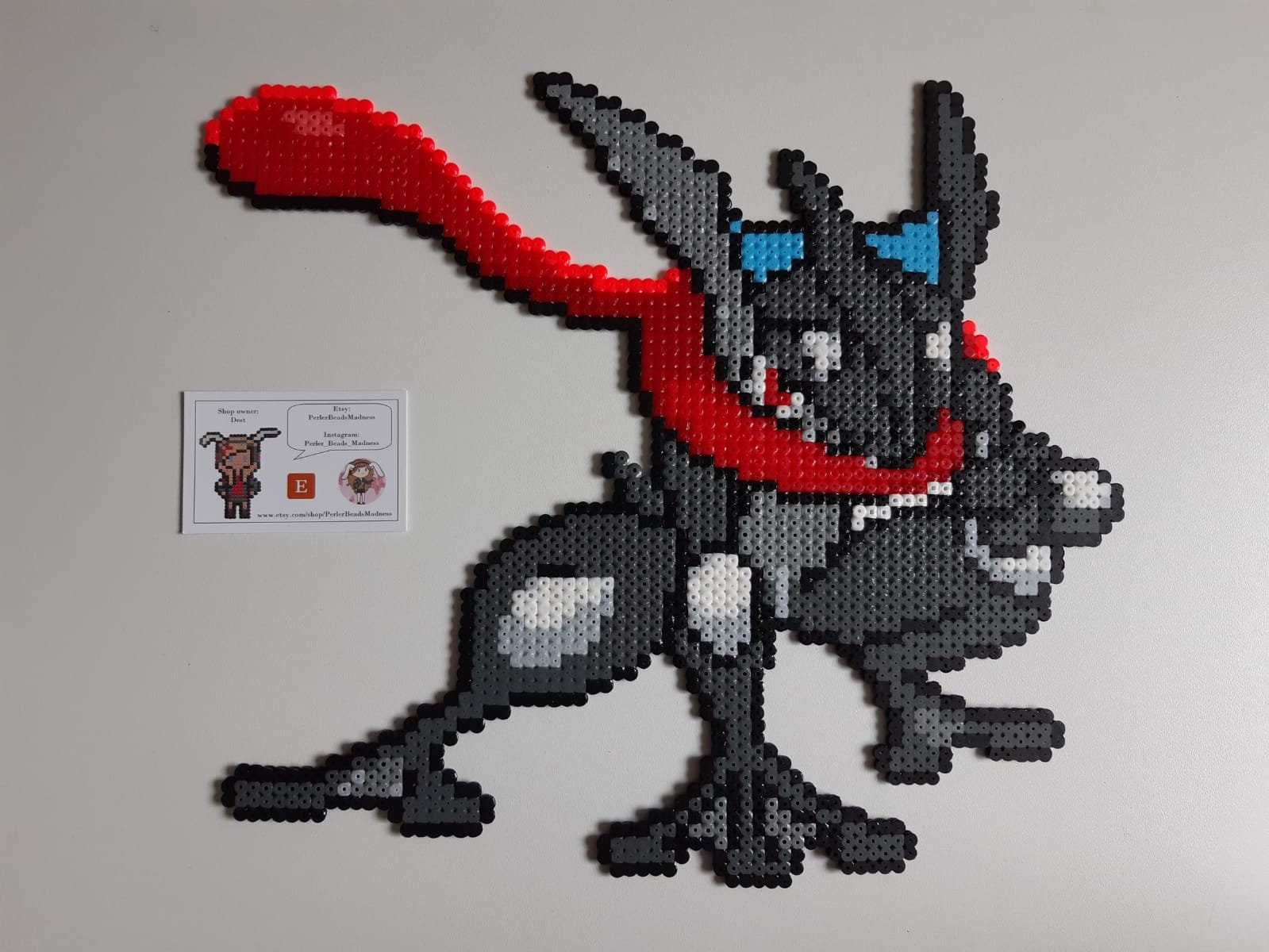 Pokémon Shiny Greninja Perler Beads Etsy