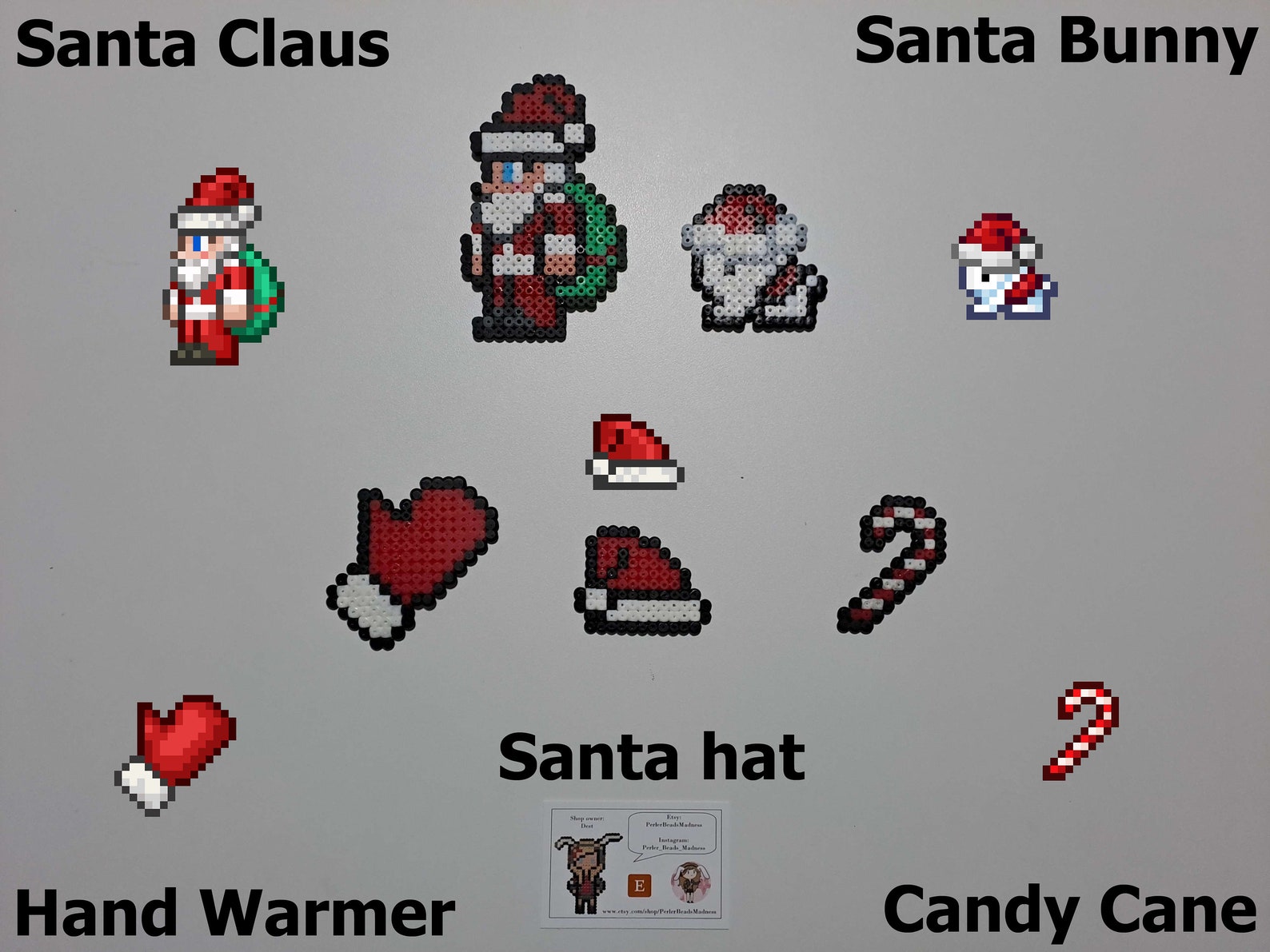 Terraria Magnet Accessory Terraria Christmas Items Perler Beads Art, Handmade Pixel Art, Magnet ...