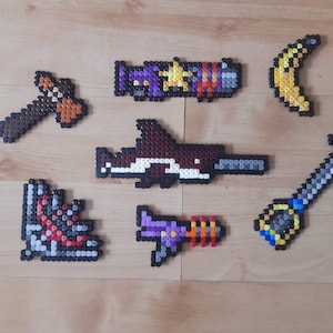 Terraria - Weapons (Perler Beads)