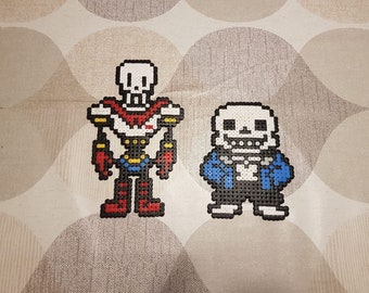 Undertale Perler Bead Pixel Art - Sans, Papyrus, Toriel, Undyne