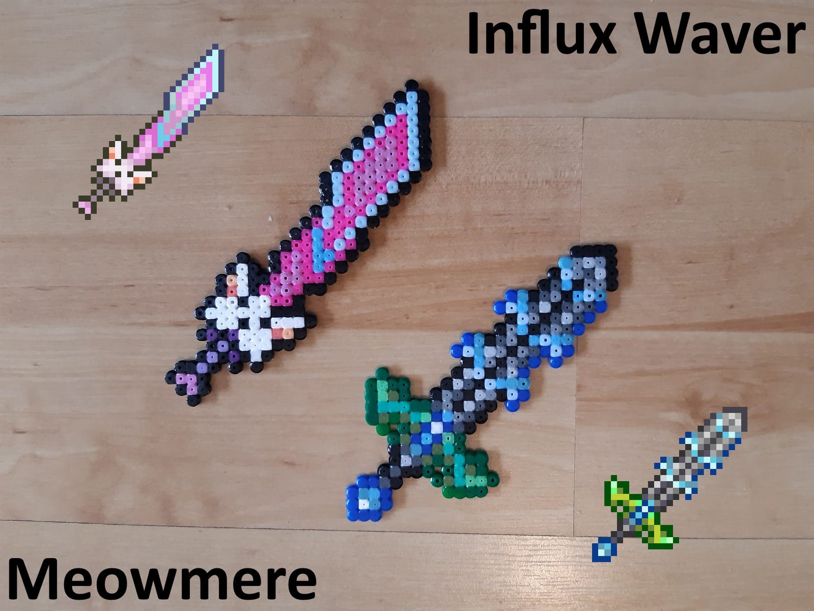 Terraria Swords perler Beads Etsy Australia