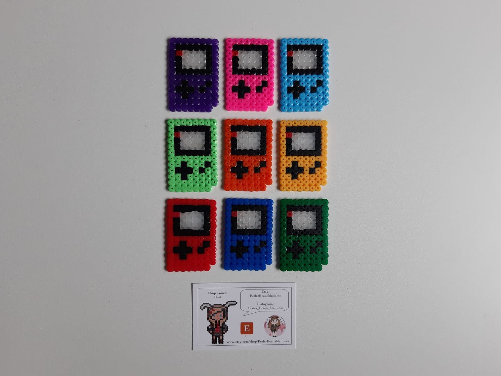 Gameboy Color perler Beads Etsy Israel