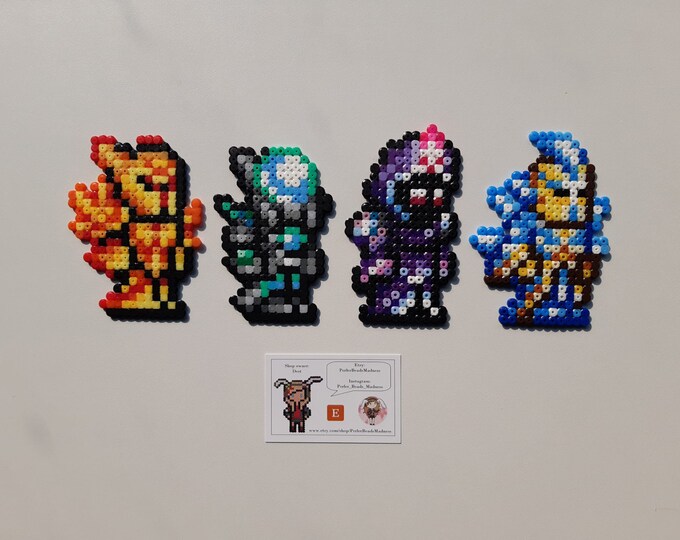 Terraria Magnet Accessory Terraria Armor Perler Beads Art, Handmade Pixel Art, Magnet, Accessory ...