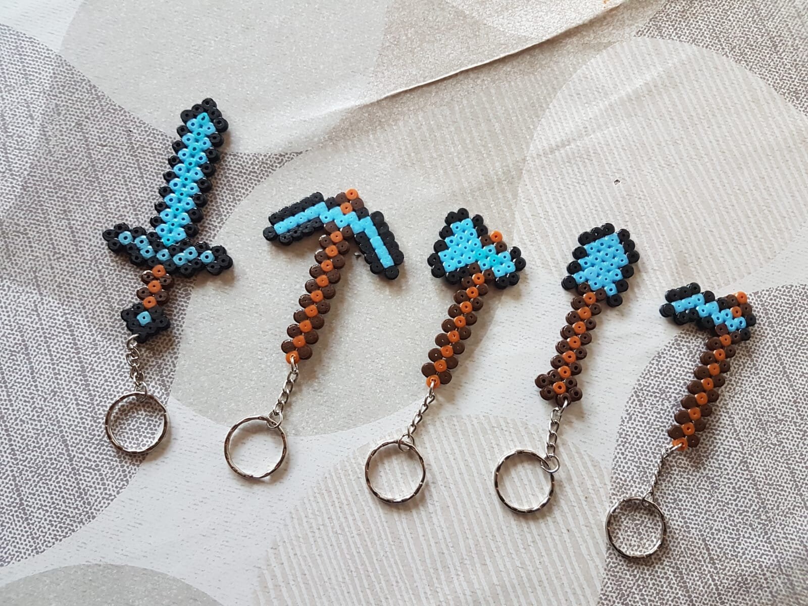 Minecraft Tools Perler Beads Etsy