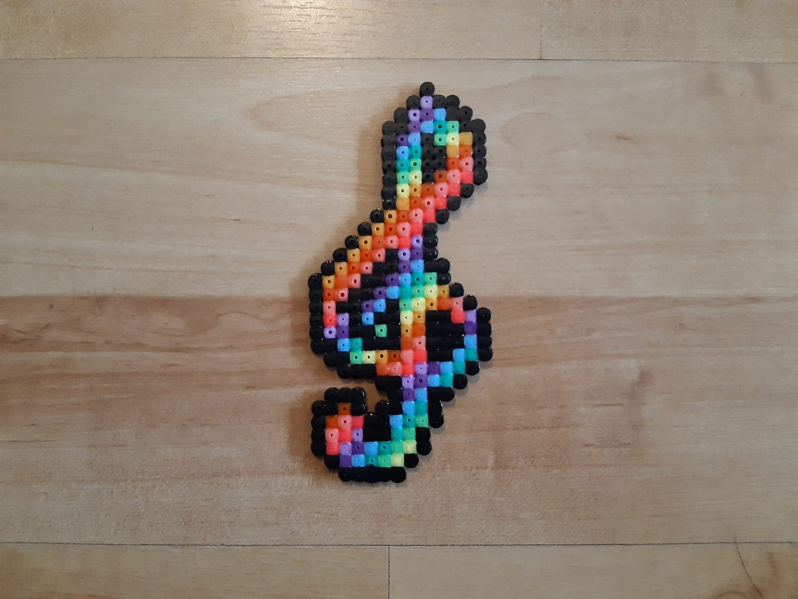 Rainbow Music Note G Major perler Beads - Etsy UK