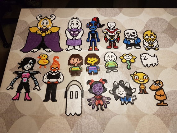 Undertale Characters 1 Perler Beads Etsy