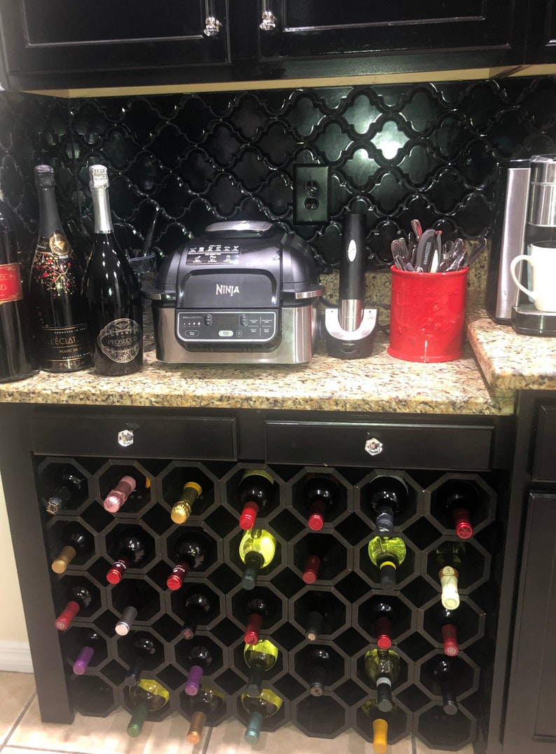 Wine Racks, Stackable Wine Rack, Wine Holder, Wine rack countertop, Wood Wine Rack, Wood Wine Holder image 9
