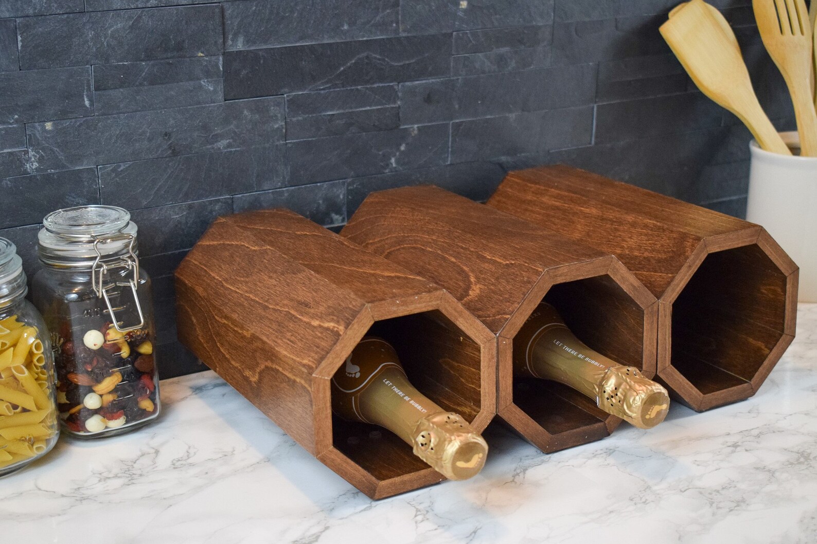 champagne bottle rack