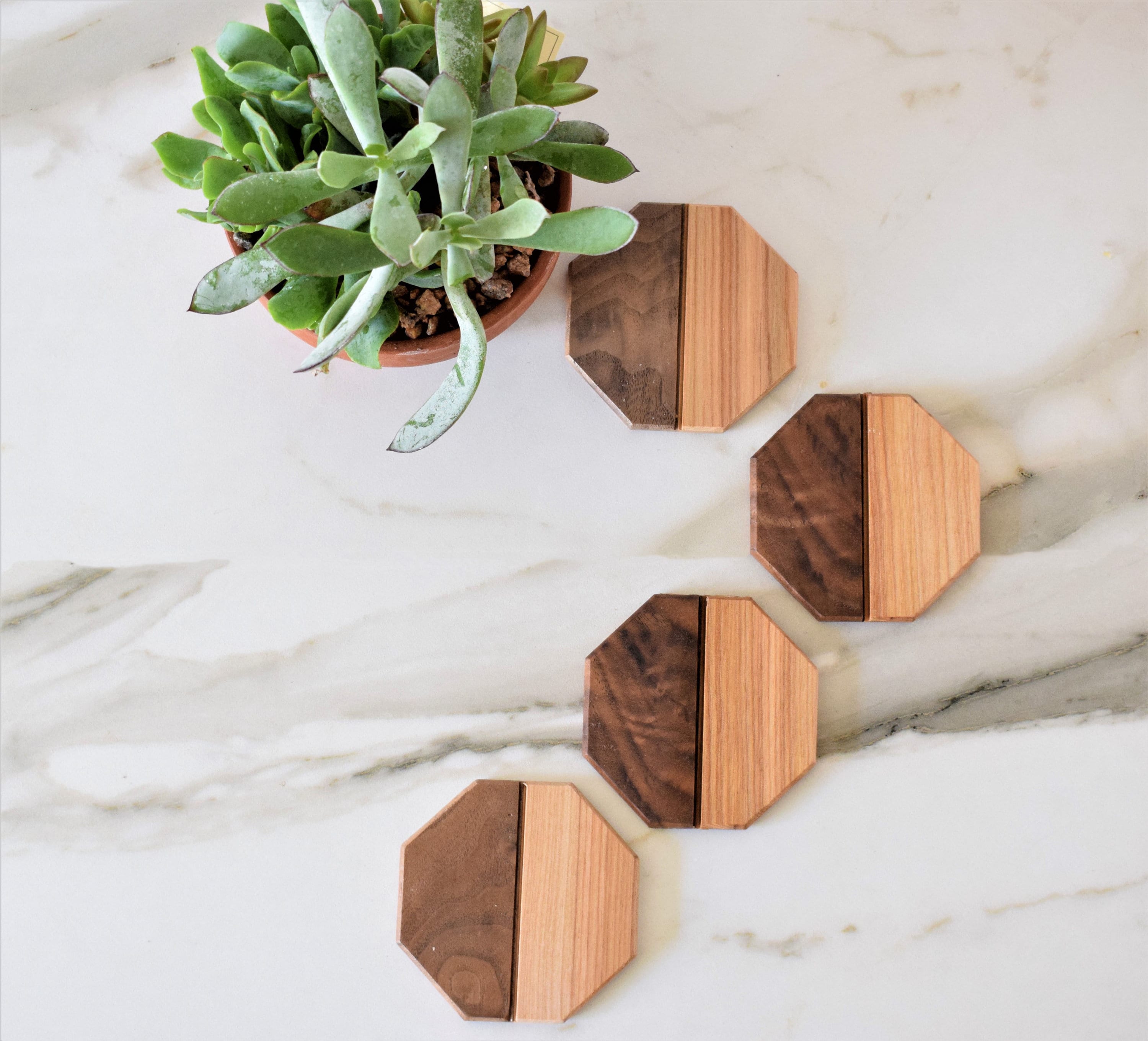 Ensemble de Montagnes Russes en Bois Dur Fabriqué à La Main | Bouleau et Noyer, Russes, Ensemble Éta