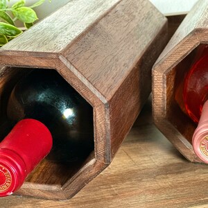 Wine Racks, Stackable Wine Rack, Wine Holder, Wine rack countertop, Wood Wine Rack, Wood Wine Holder image 3