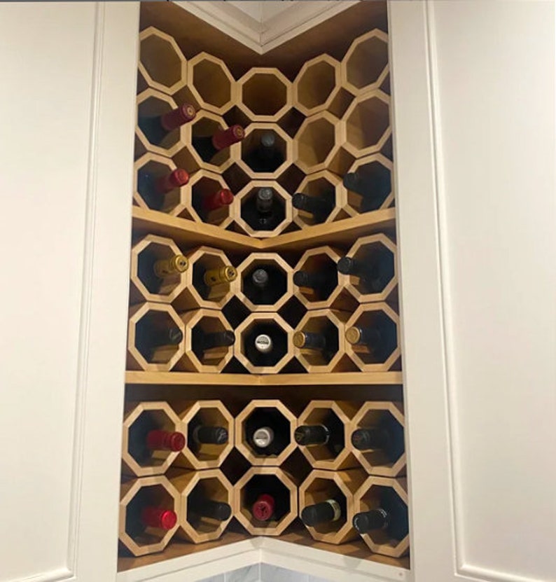 Wine Racks, Stackable Wine Rack, Wine Holder, Wine rack countertop, Wood Wine Rack, Wood Wine Holder image 7