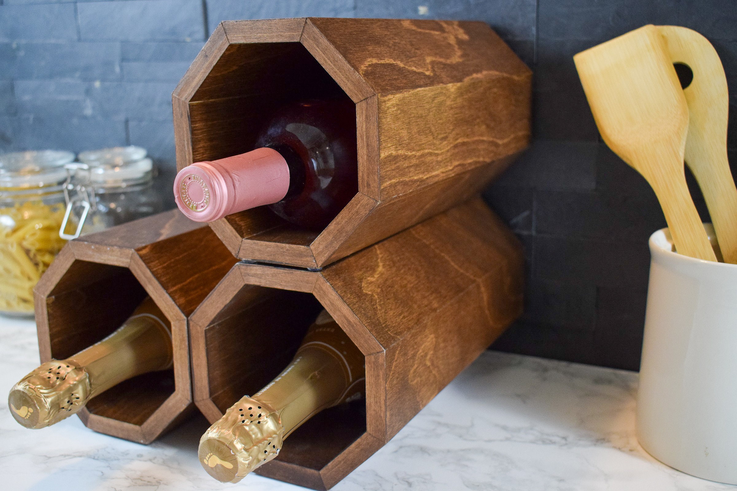 champagne bottle rack