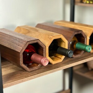 Wine Racks, Stackable Wine Rack, Wine Holder, Wine rack countertop, Wood Wine Rack, Wood Wine Holder image 5