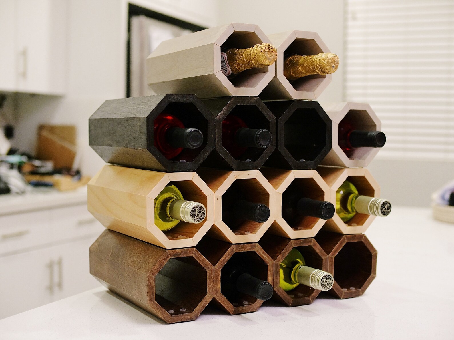 champagne bottle rack