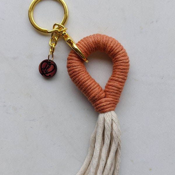 Macrame Tassle Key Chain / Macrame Rainbow Key Chain / Boho Tassle Key Chain / Modern Boho Key Chain / Gifts For Her