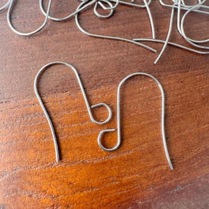 Surgical Stainless Steel Earring Hooks: 7mm Loop, Large Eye