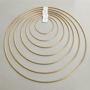 Brass Metal Craft Rings: Dreamcatcher, Macrame and Crochet Hoops