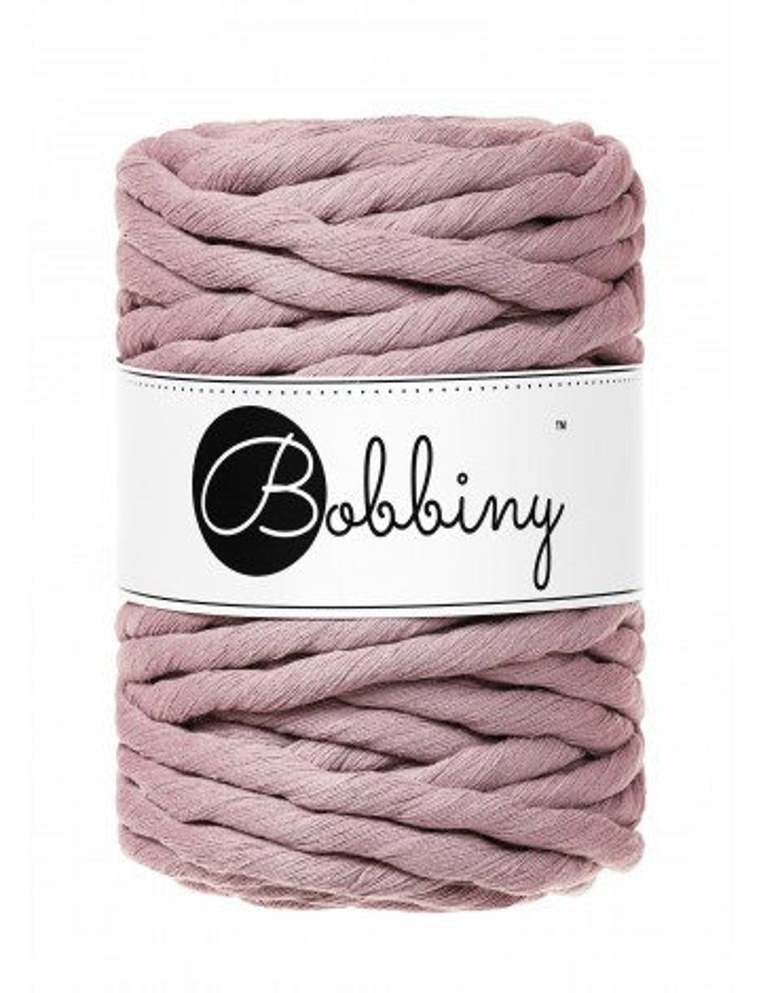 9mm Mauve Single Strand Macrame Cord, Bobbiny Chunky Macrame Cord, Soft ...
