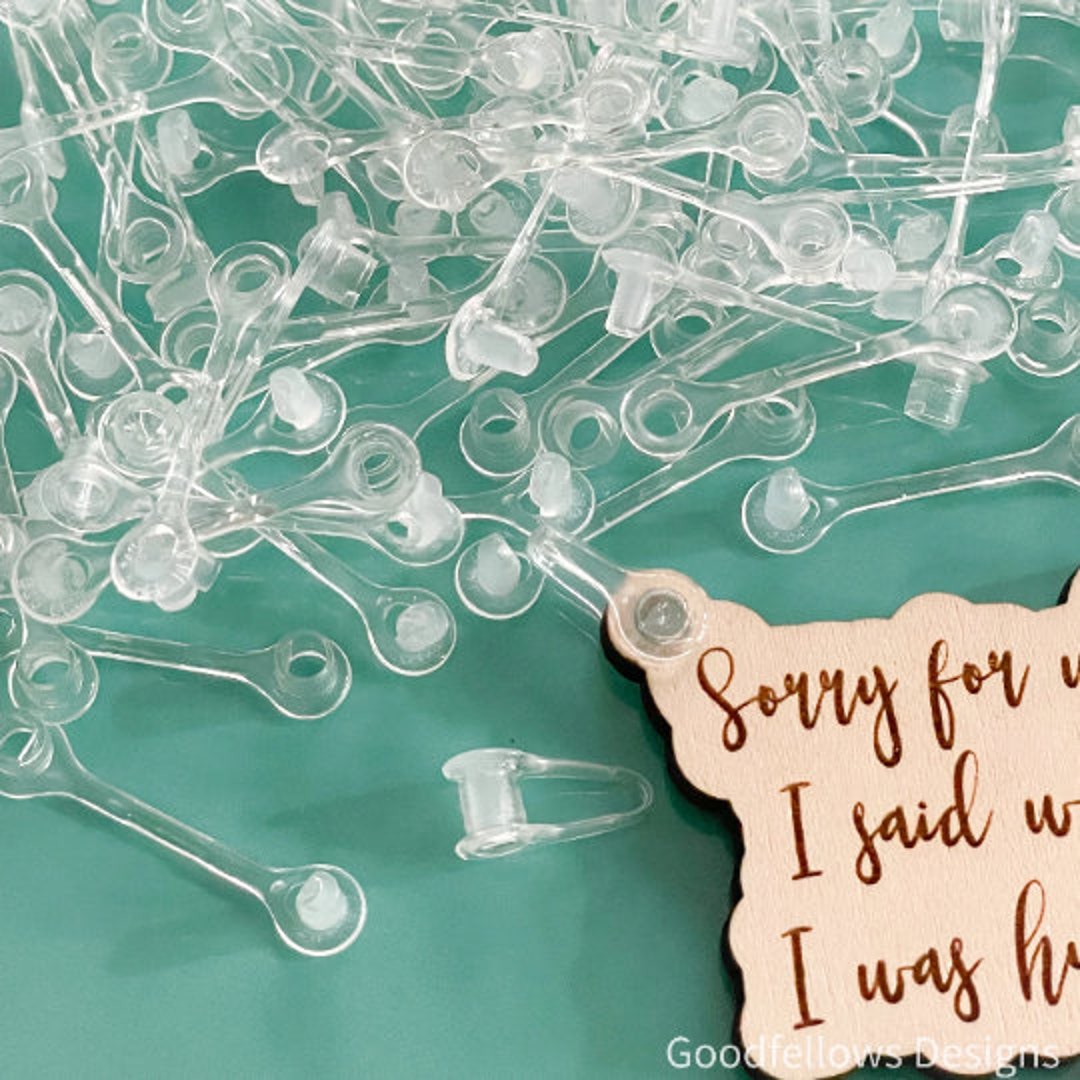 Plastic Keychain Snaps / Clear Keychain Connectors / Keychain Clips for