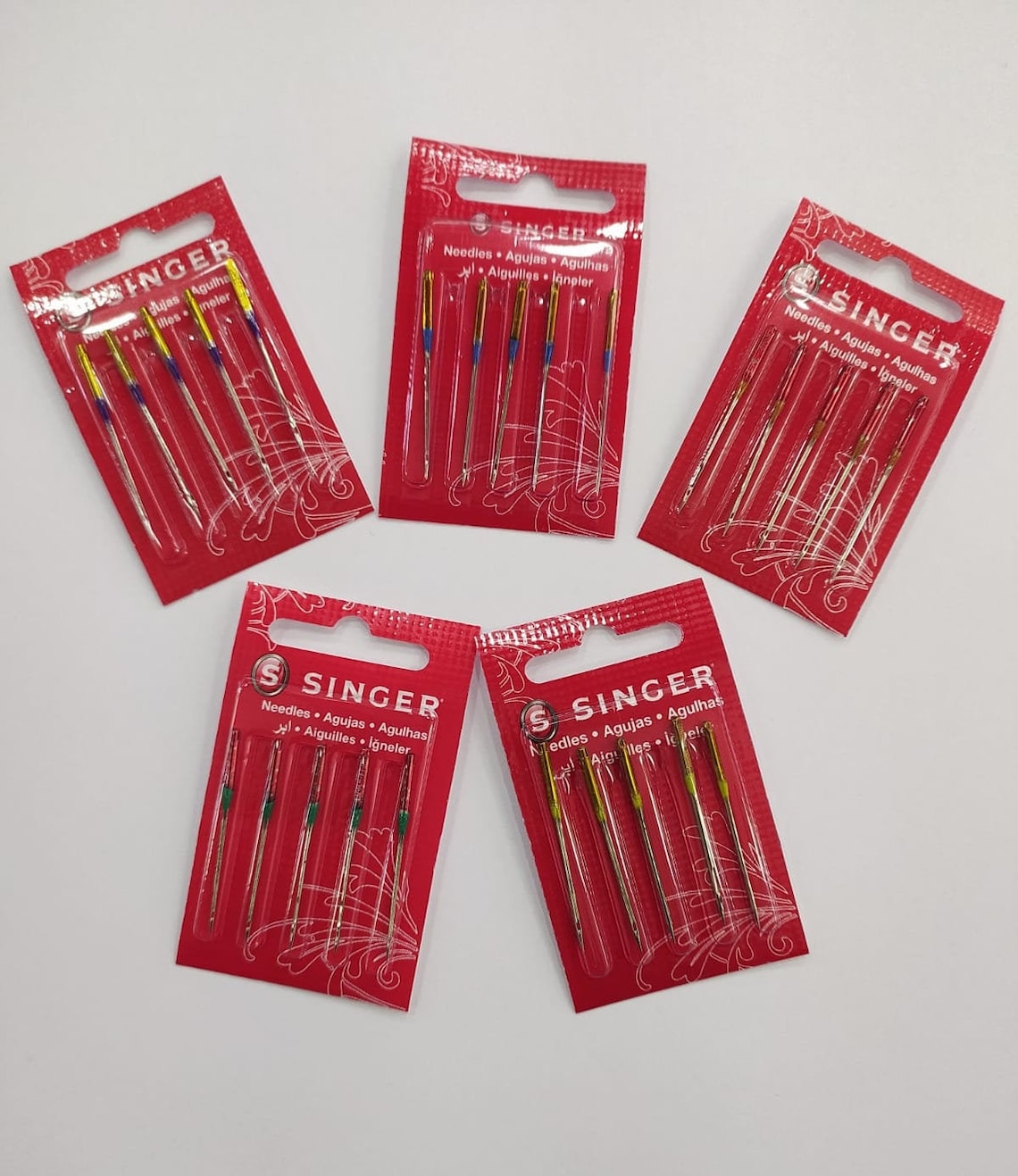 5 Pack Singer Sewing Machine Needles 2020 for Woven Fabrics Etsy