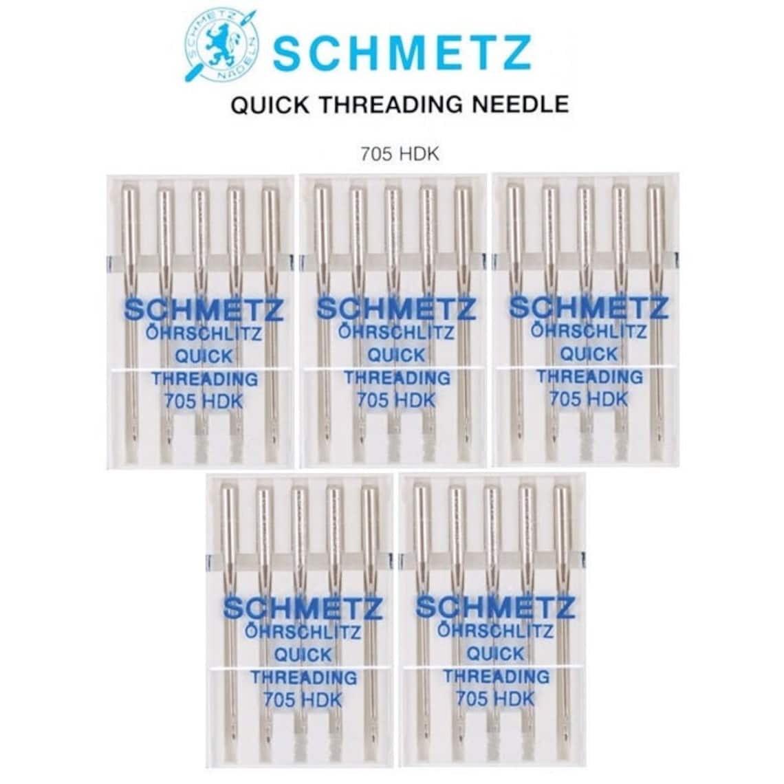 5 Packs Self Threading Handicap Size 14 Schmetz Brand Sewing Machine