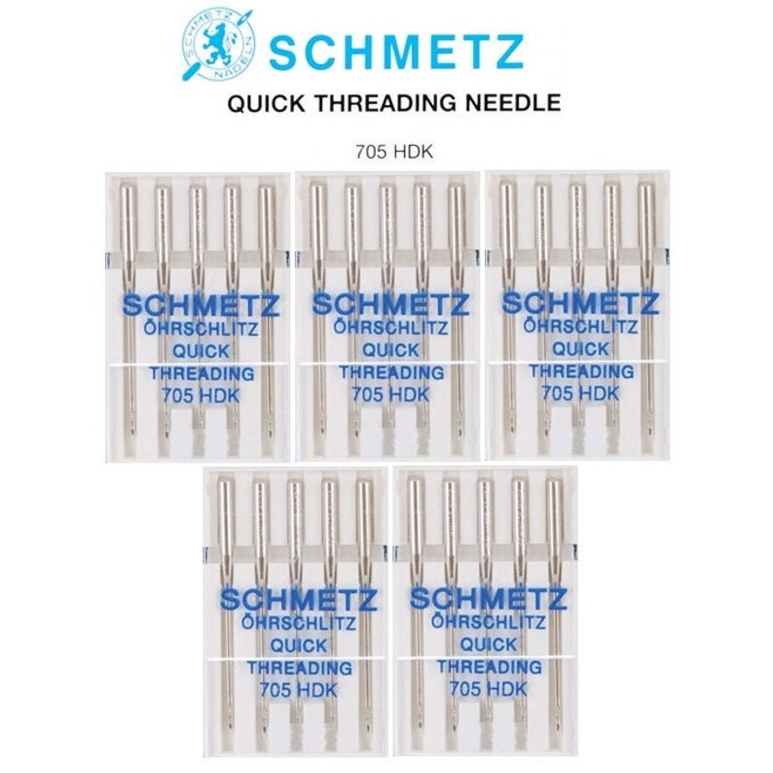 5 Packs Self Threading Handicap Size 14 Schmetz Brand Sewing Machine