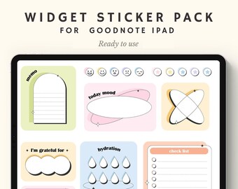 Digital Planner Widget Sticker Pack for Goodnotes - for iPad
