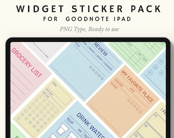Digital Widget Sticker Pack for Goodnotes - for iPad  - Instant Download Digital stickers