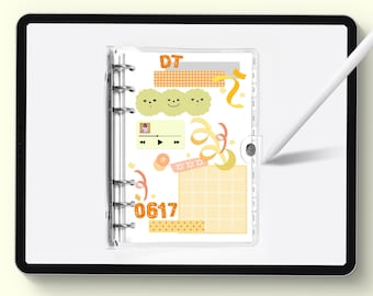6RING Digital Planner Undated with Hyperlinks, GoodNotes Planner Undated, Daily Planner Notability Xodo, Digital Planner iPad/Android
