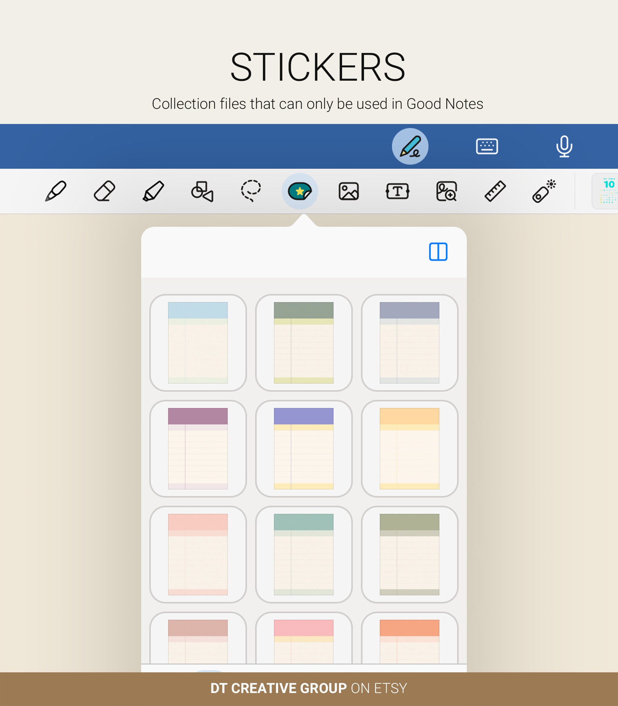 Digital Notebook for Students - Academic, Undated Weekly Planner ...