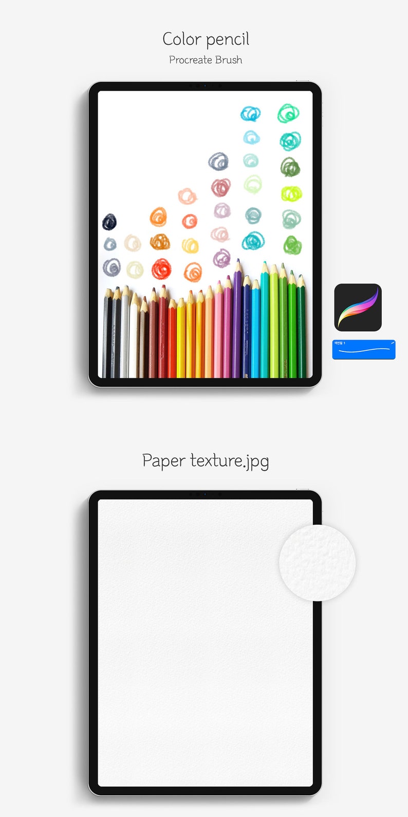Download Digital coloring book pdf and procreate brush color pencel ...