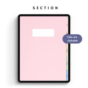 Digital 5 Subject Notebook - 12 Types for Goodnotes - for iPad Tablet ...