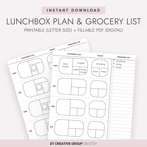 Bento Box Lunch Templates - 5 Layouts Included! - Bentgo for Kids,