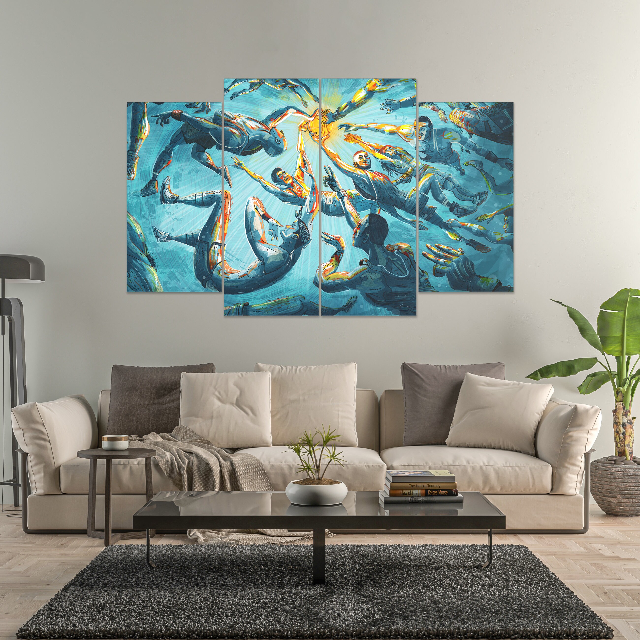 Basketball Wand dekor Basketball Team Kunst Sport Team | Etsy