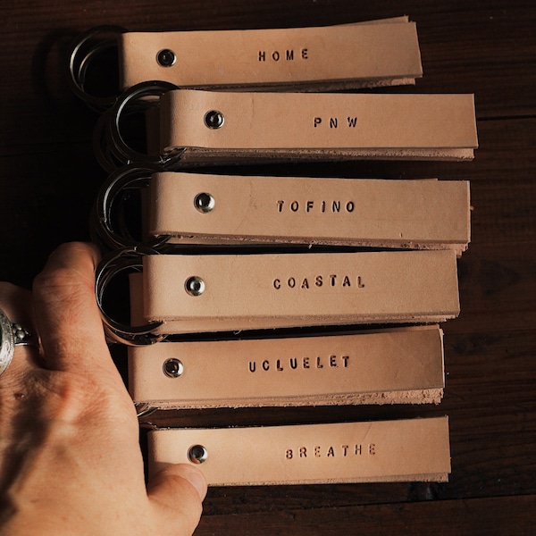 Handmade Genuine Leather Key Tag, Accessory