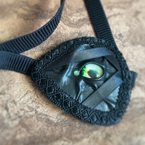 スチームパンク、悪魔、ゴシック、宝石、パッチ、宝石、宝石、燃える男、アクセサリー、コスプレマスク、スチームパンク眼帯、眼帯、海賊、ダーク