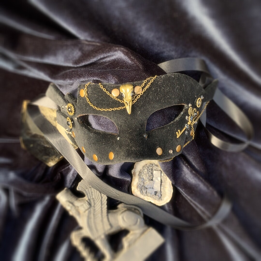 VELVET VAMPIRE LADY Steampunk, Mask, Gothic, Vampire, Halloween, Mask ...