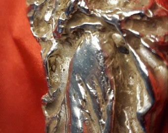 MADONNA tin in SILVER - VOTIVE - votive offering, ex-voto, votive!