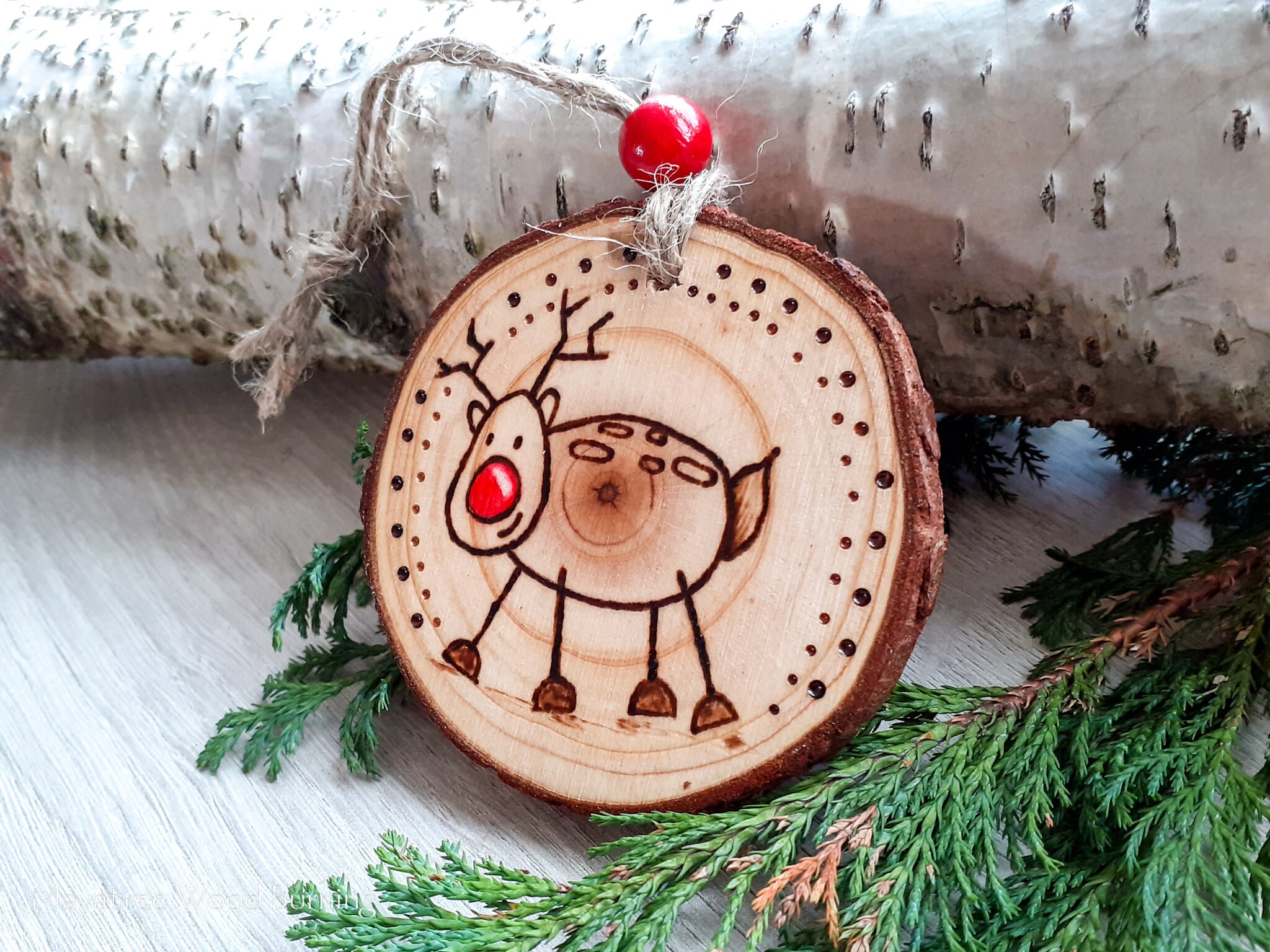 Rudolf Christmas Tree Decoration, Kids Cute Reindeer, Fun Christmas ...