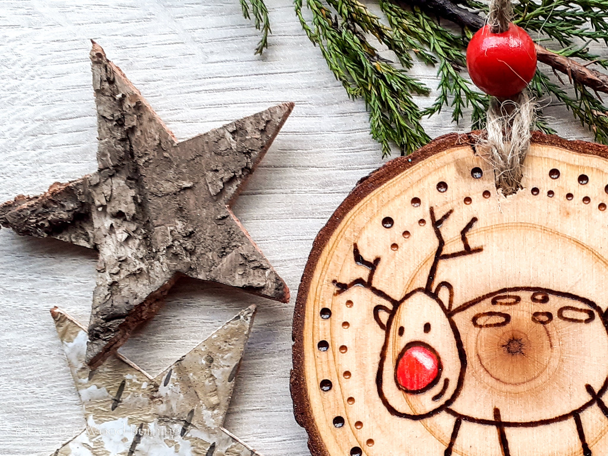 Rudolf Christmas Tree Decoration, Kids Cute Reindeer, Fun Christmas ...