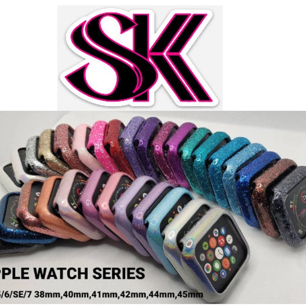 Apple Watch Case Cover 38mm, 40mm, 41mm, 42mm, 44mm, 45mm  Series 4, Series 5, Glitter, Hologram, Series 6, SE, Series 7 Series 8, Series 9