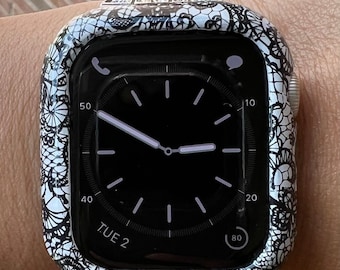 Apple Watch Case Bumper Lace Design Cover 38mm 40mm 41mm 42mm 44mm 45mm, Series 3/4/5/6/SE/7/8/9 iwatch