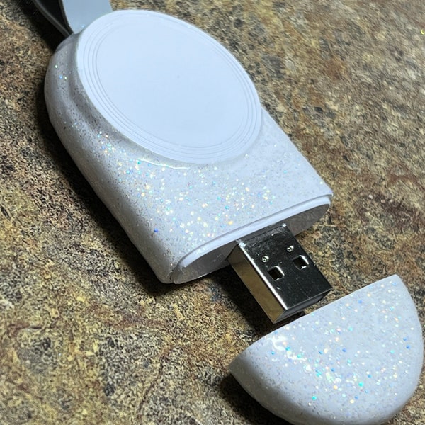 Apple Watch Portable Custom Glitter Charger Series 3/4/5/6/7/8/SE/9