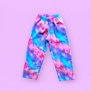 Tie Dye Fleece Pajama Pant for Girl, Fuzzy PJ Pants for Teen, Clothes for Tween, BIrthday Gift for Granddaughter, Comfy Winter Pajama Bottom