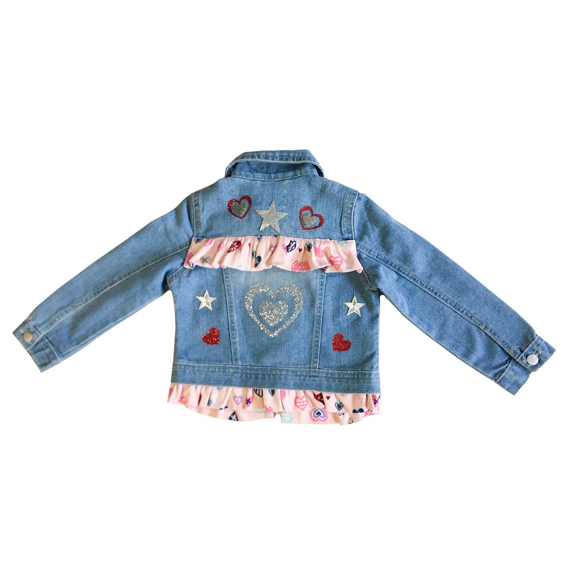 Decorated Toddler Jean Jacket Size 2T Denim Coat Custom Etsy
