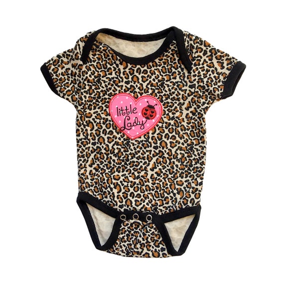 leopard print onesie baby