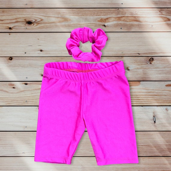 Hot Pink Bike Short for Girl, Barbie Pink Clothes for Toddler, Spring Break  Clothes, Spandex Shorts, Dance Clothes for Tween, Baby Clothing 